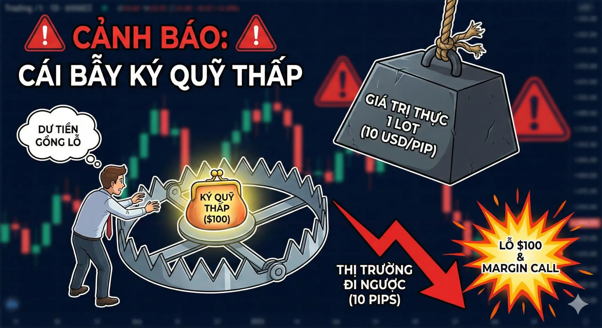 Đòn bẩy trong Forex - Ưu điểm & rủi ro khi sử dụng 3 Đòn bẩy đi kèm với rủi ro. Tỷ lệ đòn bẩy càng cao nguy cơ cháy tài khoản trong giao dịch Forex càng lớn.